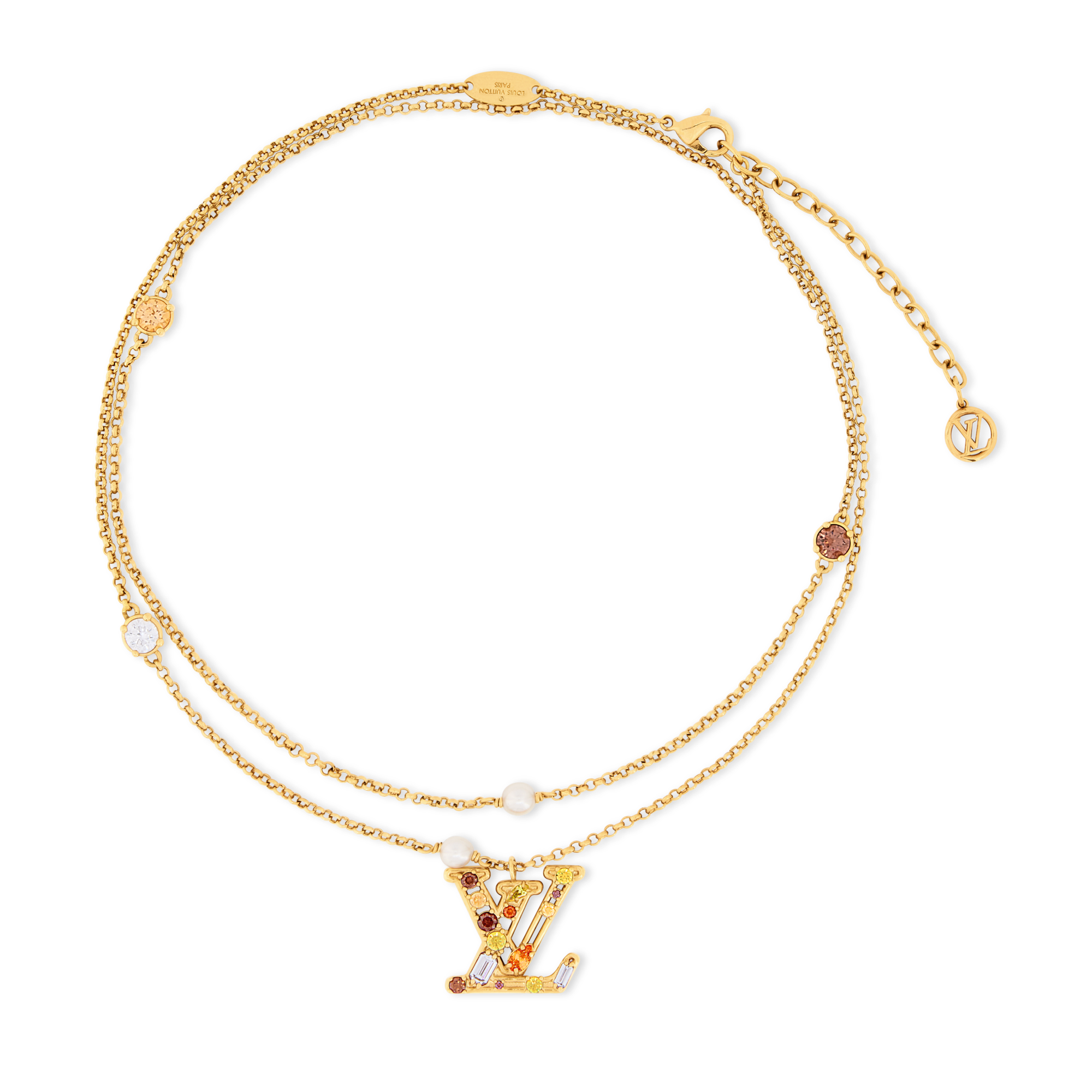 新作*LV*My LV Chain ゴールドパール&チェーンネックレス M01452 My LV Chain Pearls Necklace S00 - Women - Fashion Jewelry